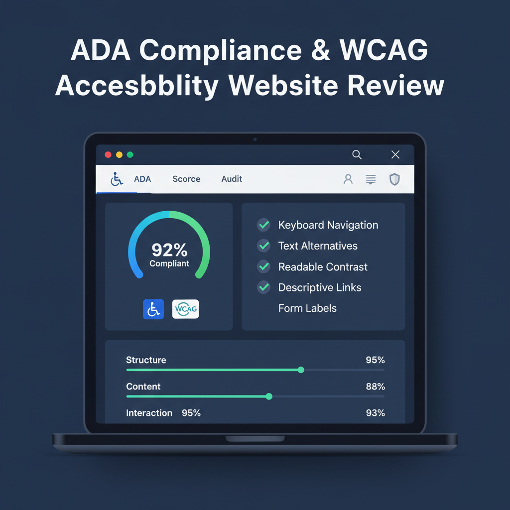 ADA Compliance & WCAG Accessibility Website Review